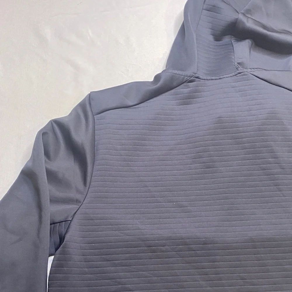Spyder Active Charcoal Gray‎ Performance Full Zip Hooded Jacket-NWOT